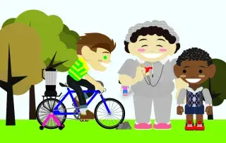 Students Hop on a Blender Bike to Create Their Own Smoothies