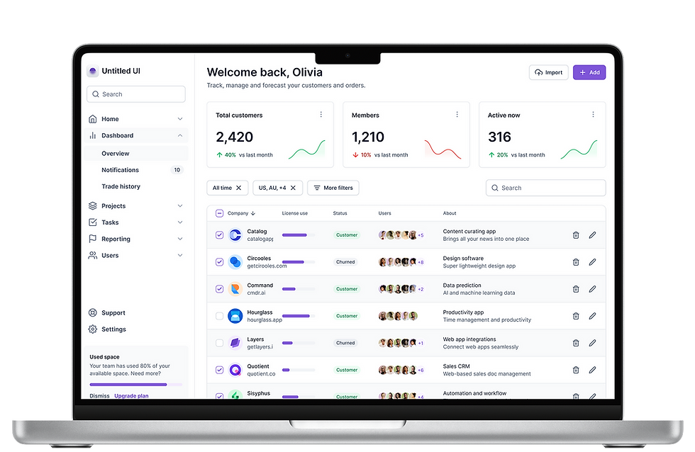 Verify Real-time menu updates